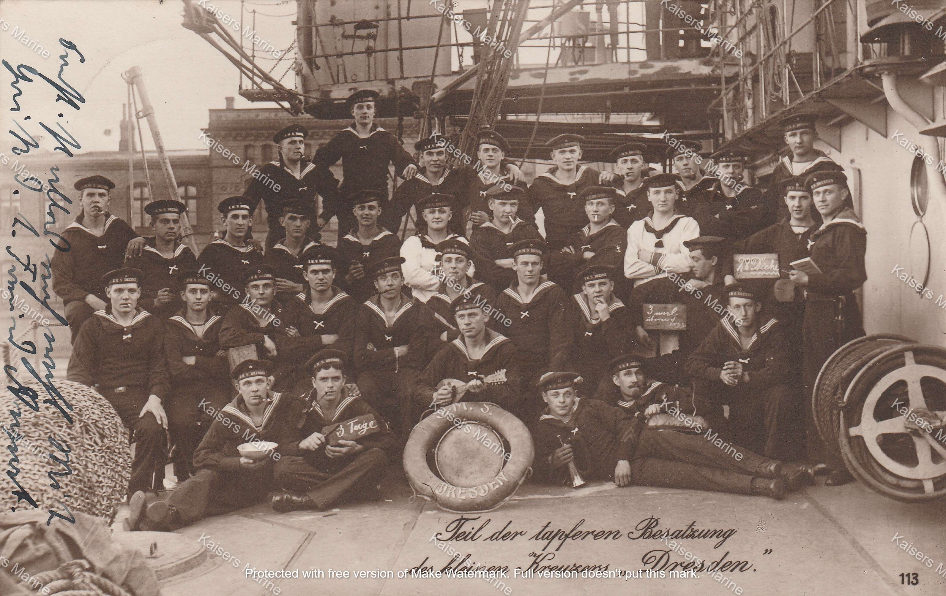 Schiffe der Kaiserlichen Marine SMS Dresden